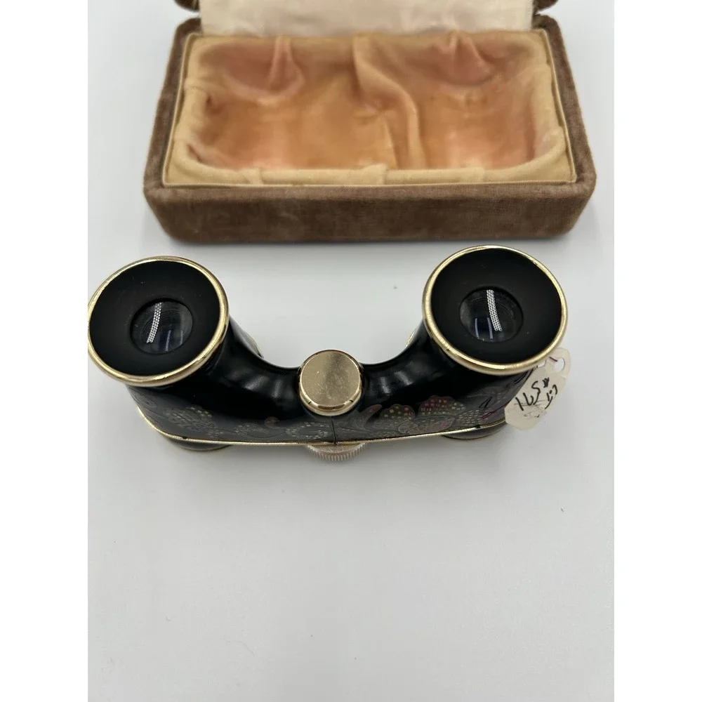 Opera Glasses Binolux 2.5x25 Coated Japan Decorative Design with Case